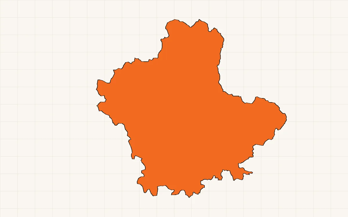 Mapa com o contorno do município de Betim, MG, área atendida pela Alugue Caçambas; base cartográfica do IBGE
