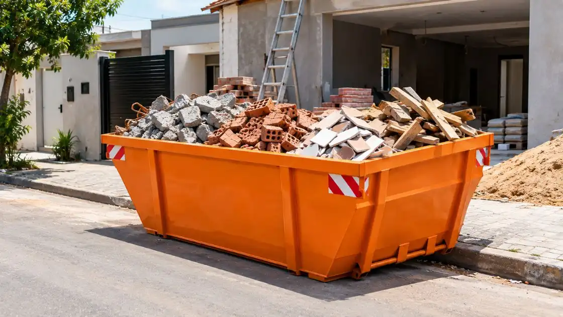 Materiais que podem ser descartados em caçamba de entulho durante reforma